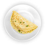 Plain Omelette & Chips 